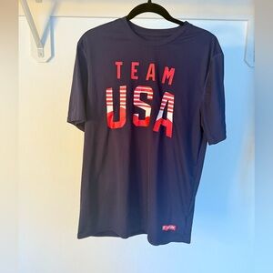 Official Team USA Olympic Tee Size L Navy